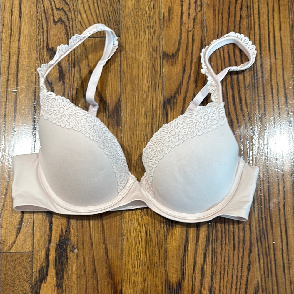 Aerie Cream T-Shirt Bra Intimates